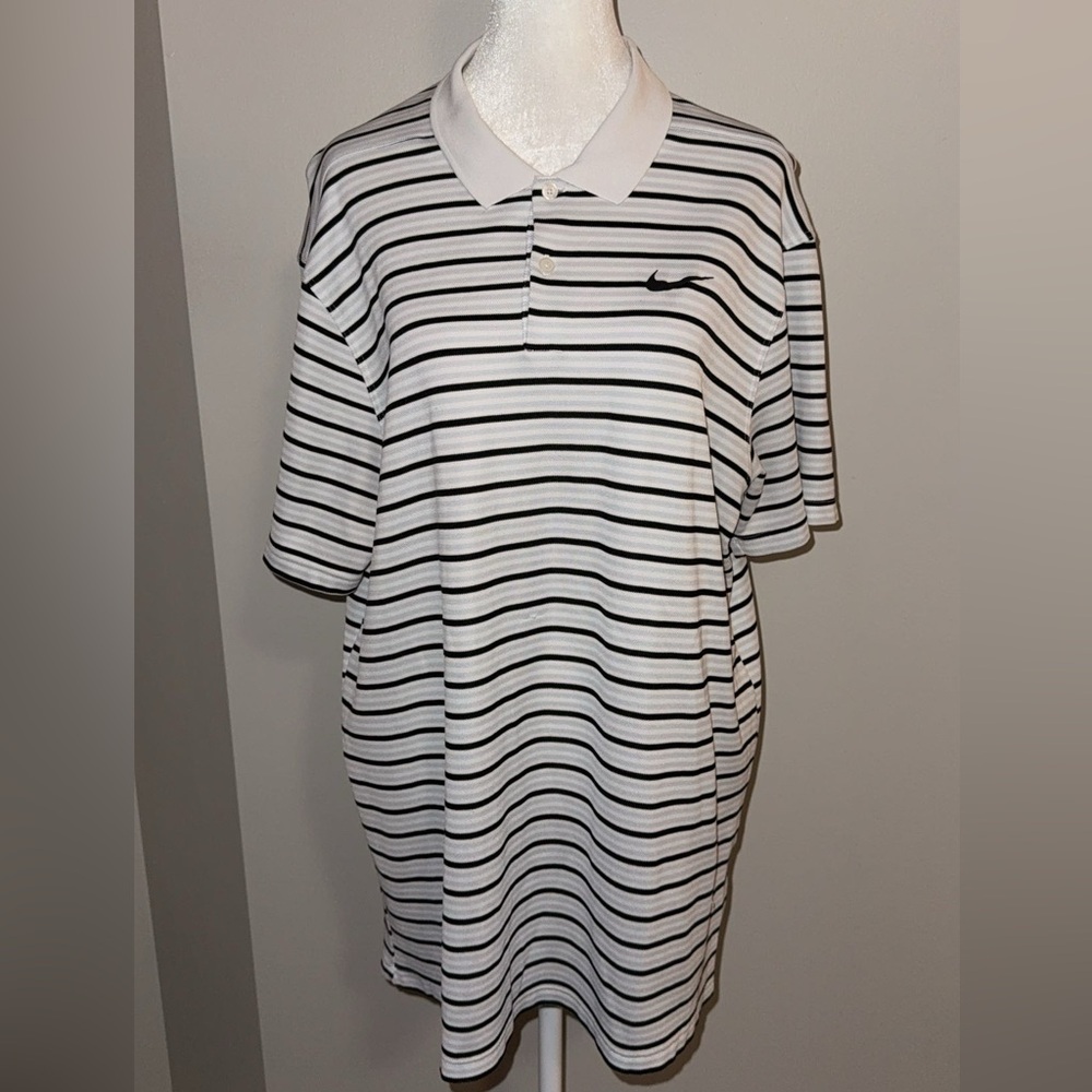 Nike striped Polo